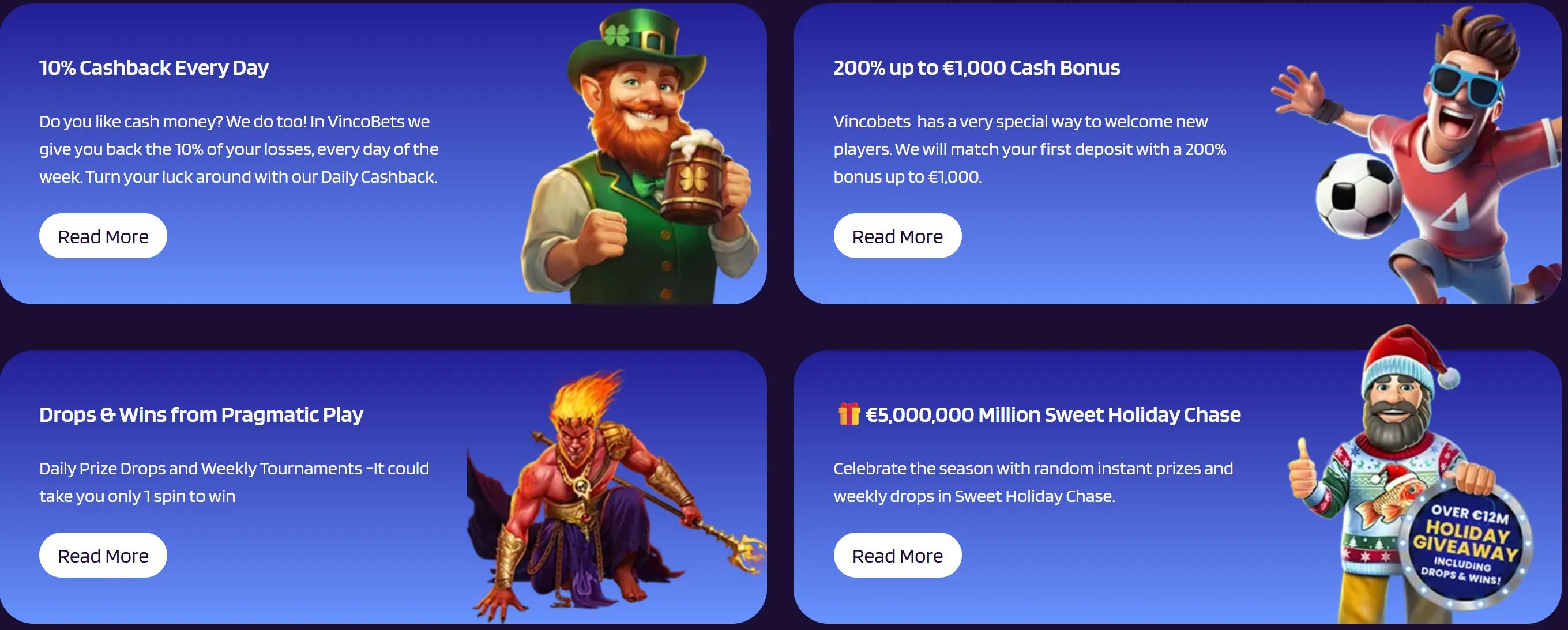 vincobets casino promotions